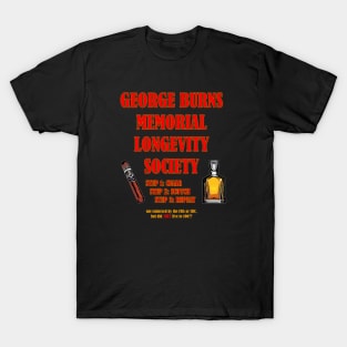 George Burns Memorial Longevity Society T-Shirt